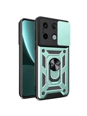 Xiaomi Redmi Note 13 Pro 4g Pars Lens Yüzüklü Silikon - Yeşil