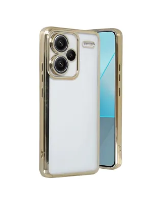 Xiaomi Redmi Note 13 Pro Plus Kılıf Razer Lensli Silikon - Gold