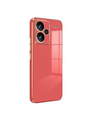 Xiaomi Redmi Note 13 Pro Plus Kılıf Volet Silikon - Kırmızı