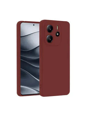Xiaomi Redmi Note 14 4g Kılıf First Silikon - Bordo