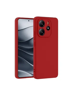 Xiaomi Redmi Note 14 4g Kılıf First Silikon - Kırmızı