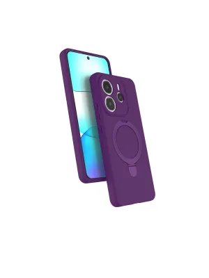 Xiaomi Redmi Note 14 4g Regal Magsafe Standlı Kapak - Derin Mor