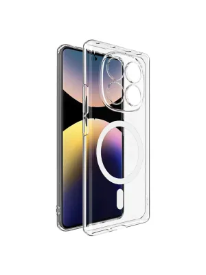 Xiaomi Redmi Note 14 Pro 4g Combo Sert Şeffaf Magsafe Kapak - Şeffaf