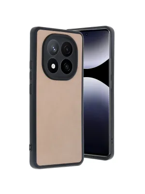 Xiaomi Redmi Note 14 Pro 4g Kılıf Aras Deri Kapak - Pudra