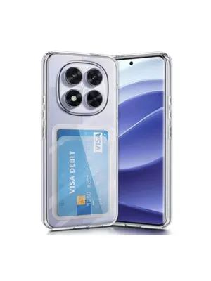 Xiaomi Redmi Note 14 Pro 5g Kılıf Kart Şeffaf Silikon - Şeffaf