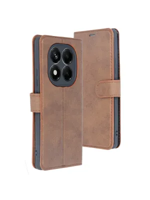 Xiaomi Redmi Note 14 Pro 5g Kılıf Trend S Plus Kapaklı Kılıf - Taba