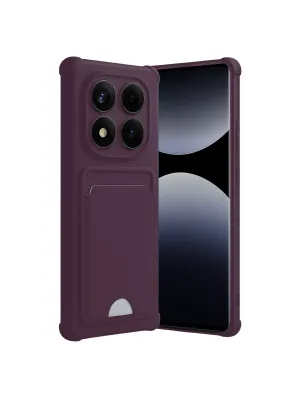 Xiaomi Redmi Note 14 Pro Plus Kelvin Kartvizitli Silikon - Derin Mor