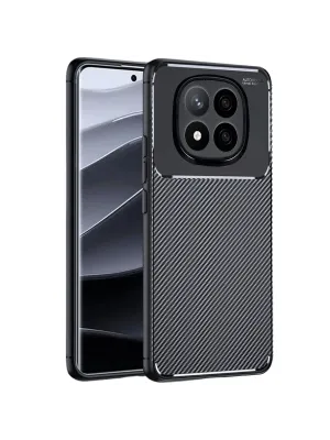 Xiaomi Redmi Note 14 Pro Plus Kılıf Auto Focus Karbon Kapak - Siyah