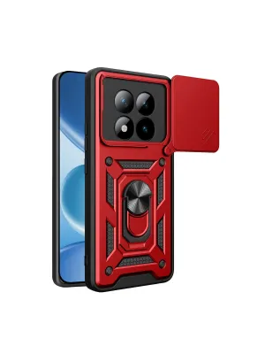 Xiaomi Redmi Note 15 Pro Plus 5g Pars Lens Yüzüklü Silikon - Kırmızı