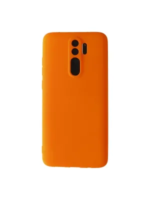 Xiaomi Redmi Note 8 Pro Kılıf First Silikon - Turuncu