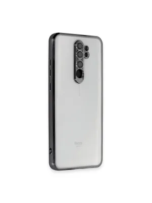 Xiaomi Redmi Note 8 Pro Kılıf Razer Lensli Silikon - Siyah