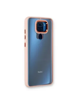 Xiaomi Redmi Note 9 Kılıf Dora Kapak - Pudra