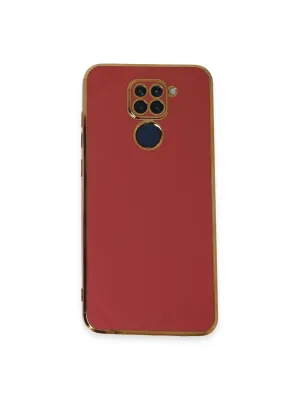 Xiaomi Redmi Note 9 Kılıf Volet Silikon - Kırmızı