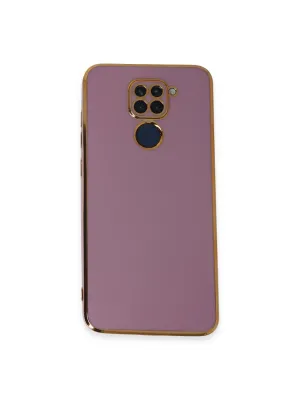 Xiaomi Redmi Note 9 Kılıf Volet Silikon - Mor