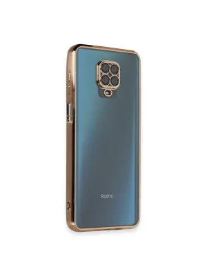 Xiaomi Redmi Note 9 Pro Kılıf Razer Lensli Silikon - Gold