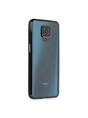 Xiaomi Redmi Note 9 Pro Kılıf Razer Lensli Silikon - Siyah