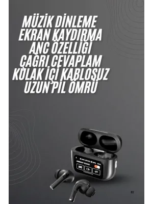 Yeni Nesil Pro Ekranlı Bluetooth Kulaklık 5.0 Bluetooth