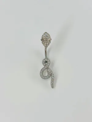 Yılan Detaylı Göbek Piercing - Pg0056