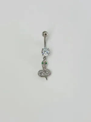 Yılan Detaylı Göbek Piercing - Pg0078