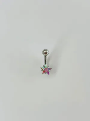 Yıldız Detaylı Göbek Piercing - Pg0014