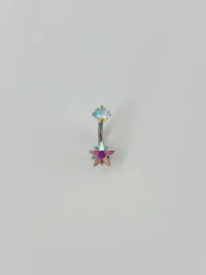 Yıldız Detaylı Göbek Piercing - Pg0029