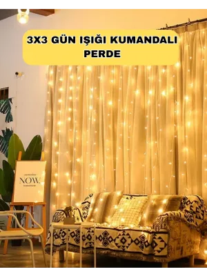 Zaman Ayarlı 8 Modlu Günışığı Perde Led Işık Usb Çalışma