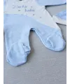 0-3 3-6 Ay Lucky Baby Nakışlı Es Çizgi Boy Şapkalı Erkek Bebek Tulumu