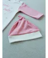 0-3 3-6 Ay Lucky Baby Nakışlı Es Çizgi Boy Şapkalı Kız Bebek Tulumu