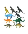 0714 Dinozorların Dünyası Poşetli 9lu Hayvan Oyun Seti -Sunman