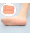 1 Çift Silikon Hava Alır Patik Silikon Ayak -topuk Koruyucu Nemlendirici
