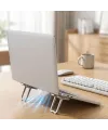 1 Çift Yapışkanlı Katlanabilir Laptop Standı – Mini Notebook Yükseltici, Taşınabilir Kaymaz Laptop Ayağı