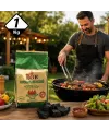 1 kg Mangal Kömürü - Çıra Hediyeli - Meşe Kömürü