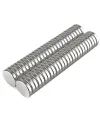 10 Adet 10x2mm Yuvarlak Neodyum Mıknatıs Güçlü Magnet Nikel Kaplamalı