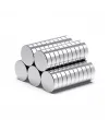 10 Adet 10x2mm Yuvarlak Neodyum Mıknatıs Güçlü Magnet Nikel Kaplamalı