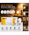 10 Adet 1w E27 Beyaz Yuvarlak Gece Lambası Led Ampul