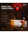 10 Adet 1w E27 Kırmızı Yuvarlak Gece Lambası Led Ampul Eamp-075