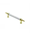 10 Adet Beyaz - Altın Boru Kulp 9.6cm