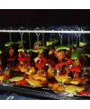 10 Adet Paslanmaz Çelik Mangal Şişi Seti – 20 cm Metal Çöp Şiş ve Izgara Şişleri