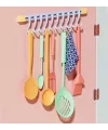 10 Kancalı Raylı Mutfak Ve Banyo Düzenleyici Askı 30 Cm
