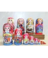 10lu Ahşap Matruşka Seti Alk4389