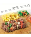 10lu Paslanmaz Çelik Şiş Seti (20 cm) - Airfryer & Mangal