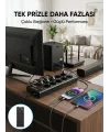 10 Prizli Usb Destekli Çoklu Priz Type-c Şarj Girişli Güvenli Güç Ünitesi