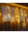 10 Saçaklı Yıldız Perde Led MZ-16-12