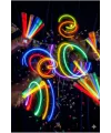 100 Adet Fosforlu Glow Stick Parti Seti | Bileklik, Kolye ve Eğlenceli Işık Çubukları