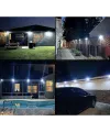 100 Led Dış Mekan Solar Aydınlatma Fotoselli Solar Lamba Hareket Sensörlü