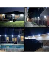 100 Led Dış Mekan Solar Aydınlatma Fotoselli Solar Lamba Hareket Sensörlü