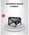 100 Led Güneş Enerjili Bahçe Lambası – Pır Sensörlü, Ip65 Su Geçirmez Dış Mekan Aydınlatma
