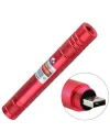100MW Desen Başlıklı USB Şarjlı Yeşil Lazer Pointer