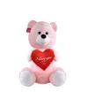 1028P Oturan Sevimli Ayı Pembe 80 cm