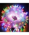 10m 100 Led Boncuk Lamba RGB Işık Şeffaf kablo